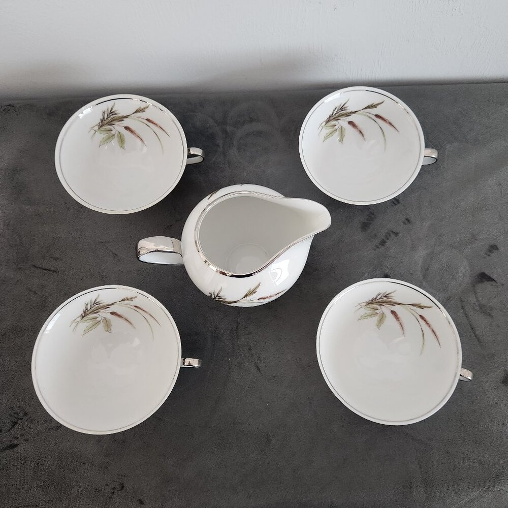 Vintage Grace China Lady Diana Creamer & Teacup Set  By Bavaria West Germany